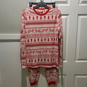 Jammies for your Families Men's Pajama Set Small Candy Cane Fairisle Christmas